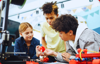 youths working together on a project